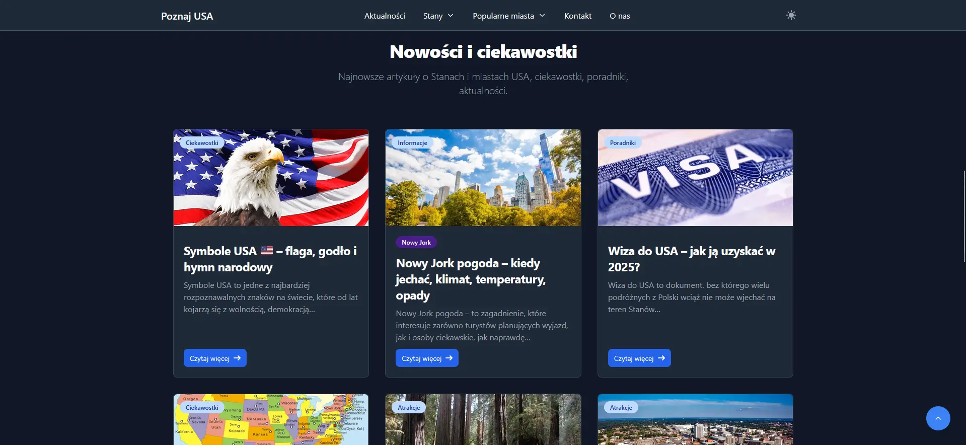 PoznajUSA.pl – portal edukacyjno-podróżniczy o USA